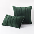 Blue Velvet Cushion Cover Set 18x18" - Ljojo Decorative Pillows for Living Room