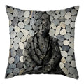Buddha Pattern Throw Pillow Cover by Ljojo for Home, Car, Sofa Décor