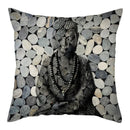 Buddha Pattern Throw Pillow Cover by Ljojo for Home, Car, Sofa Décor