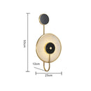 Ljojo Marble Gold Bronze Circular Wall Lamp for Villa & Hotel Decor, 5W LED.