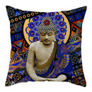 Buddha Pattern Throw Pillow Cover by Ljojo for Home, Car, Sofa Décor