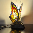 Bedside Table Lamp Tiffany Glass European Animal Bedroom LED Light by Ljojo