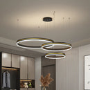 Ljojo Modern Art Loft Chandelier for Living Room, Kitchen, Hallway - Circle Pendant Lighting