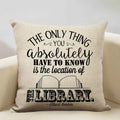 Ljojo Life Beautiful Words Linen Cushion Cover 45x45cm Luxe Bedroom Decor