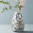 Ljojo™ Glass Mosaic Vase for Hydroponic Green Dill Small Flower Arrangement