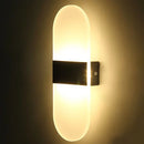 Ljojo LED Round Corner Acrylic Wall Lamp for Home Interiors