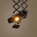 Ljojo Loft Industrial Ceiling Light - Adjustable Lifting Flexible Hanging Lamp for Home and Restaurant