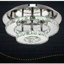 Ljojo LED Crystal Chandelier: Stylish Round Ceiling Light for Home Decor