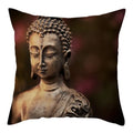 Buddha Pattern Throw Pillow Cover by Ljojo for Home, Car, Sofa Décor