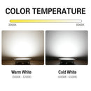 Ljojo LED Downlight Waterproof Spot Light Round Recessed in Silver White Shell