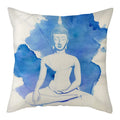 Buddha Pattern Throw Pillow Cover by Ljojo for Home, Car, Sofa Décor