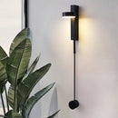 Axxya 9W LED Indoor Wall Sconce Golden Modern Rotation Dimmer Switch Lighting