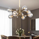 Ljojo Luxury Glass Ball LED Chandelier for Indoor Living Room, Kitchen, Bedroom