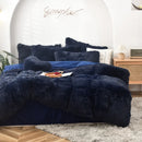 Ljojo Long Hair Velvet Duvet Cover Set - Queen Size