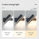 LED Wall Lamp Nordic Bedroom Bedside Light Rotating Living Room Black Sidelight by Ljojo