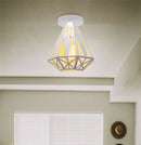 Geometric Iron Cage Ceiling Light by Ljojo: Modern Nordic Design for Home Decor