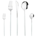 Ljojo Mint Green Stainless Steel Cutlery Set | 5pcs Knife Fork Spoon Flatware Tableware