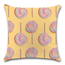Ljojo Lollipop Candy Printed Cushion Cover 45X45CM for Chair Sofa Decoration