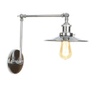 Ljojo Loft Chrome Bathroom Bedroom Wall Sconce Silver Metal Light