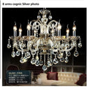 Ljojo Luxury Crystal Chandelier Gold/Cognac/Clear Modern Big Lustres Lighting Fixture