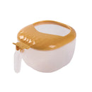 Ljojo 4-in-1 Spice Jar Organizer with Transparent Cover and Spoon
