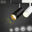 Ljojo 30W Zoomable COB LED Track Light for Shop Rail Spot Lighting