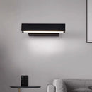 LED Wall Lamp Nordic Bedroom Bedside Light Rotating Living Room Black Sidelight by Ljojo