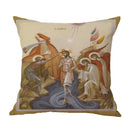 Cotton Linen Christ Pantocrator Icon Pillow Case by Ljojo