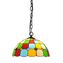 12 Inch European Style Tiffany Chandelier by Ljojo - Antique Glass Lamp for Restaurant and Bar