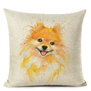 Colourful Bull Terrier & Dachshund 3D Cushion Cover for Home Sofa by Ljojo