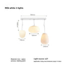 Ljojo Milky Glass Cocoon Pendant Light - Elegant Lighting Fixture for Various Spaces