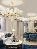 Ljojo Luxury Crystal Chandeliers: Elegant LED Lighting for Home Decor.
