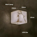 Alabaster Square Marble Chandelier Lighting Pendant by Ljojo Spanish Natural Marble Dining Room