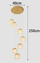Ljojo LED Pendant Staircase Chandeliers for Living Room - Modern Indoor Hanging Light