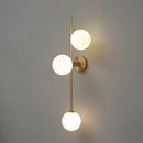 Glass Led Wall Lamp for Living Room Bedroom Dining Bedside by Ljojo