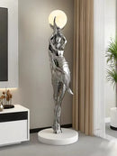 Ljojo Modern Art Floor Lamp Humanoid Sculpture LED Lighting for Living Room Atmosphere