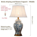 Ljojo Luxe Ceramic Table Lamp for Living Room and Bedroom Décor