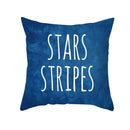 Ljojo LOVE USA Patriotic Letters Decorative Cushion Cover - Cartoon Style Home Decor Pillowcase