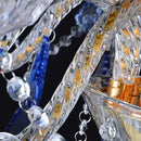 European Blue Atmosphere Villa Hotel Lobby Chandelier Crystal Pendant Lamp by Ljojo