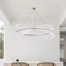 Ljojo Modern Acrylic Led Chandelier Lighting Home Decor Pendant Light for Living Room