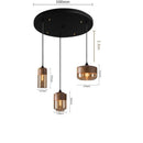 Nordic Wood Grain Color Led Pendant Lamp Modern Glass Pendant Lamp by Ljojo