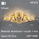 LED220V Scandinavian luxury chandelier living room, acrylic lustre for Bedroom Kitchen by Ljojo