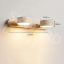 Japanese Yellow Travertine LED Wall Light for Bathroom - Ljojo