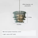 Ljojo Light Luxury Glass Chandelier for Living Room and Restaurant