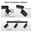 Ljojo LED Chandelier Ceiling Light for GU10 Bulb Replacement