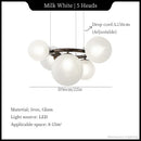 Ljojo Magic Beans Chandelier: Modern Dining Room Pendant Light for Home Decor