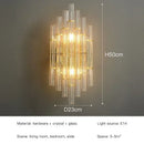 Ljojo LED Crystal Wall Lamps: Luxury Gold Wall Sconces for Home Art Decor & Bedside Lighting