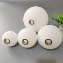 Ljojo Matte White Globe G9 Glass Shade Replacement Various Sizes Glass Cover