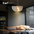 Nordic Sheepskin Pendant Light for Modern Minimalist Bedroom Decor by Ljojo