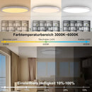 Smart Tuya RGB Ceiling Light with Backlight Bluetooth Control Dimming LED Lamp - Ljojo